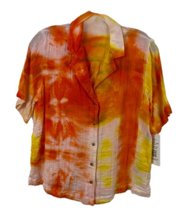 Playful Gauze Top 25-135 in Womens size 3XL